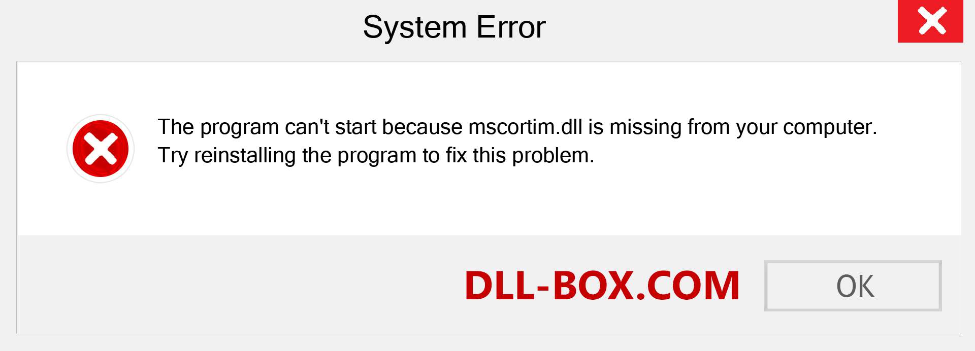  mscortim.dll file is missing?. Download for Windows 7, 8, 10 - Fix  mscortim dll Missing Error on Windows, photos, images